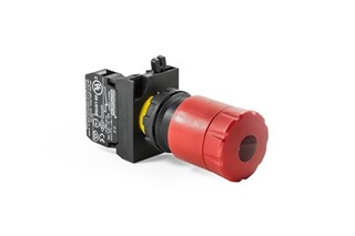 CP Series Plastic 1NC Emergency 30 mm Pull to Release with Signal Red 22 mm Control Unit